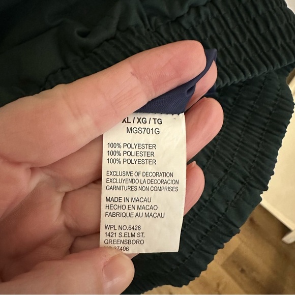 George Strait Men’s 1/4 Button Up Long Sleeve Green & Blue Windbreaker Sz XL GUC - Picture 8 of 9